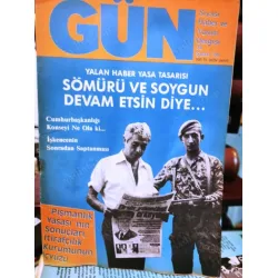 Gün 36/88 Sömürü ve Soygun,yalan Haber Yasa Tasarısı/Çetin Özek-Oktay Ekşi-Uğur Mumcu-Uluç Gürkan-Mezih Demirkent-İtirafçılık,