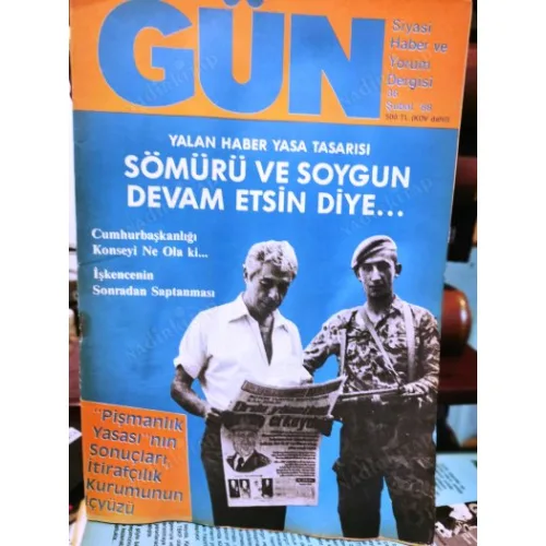 Gün 36/88 Sömürü ve Soygun,yalan Haber Yasa Tasarısı/Çetin Özek-Oktay Ekşi-Uğur Mumcu-Uluç Gürkan-Mezih Demirkent-İtirafçılık,