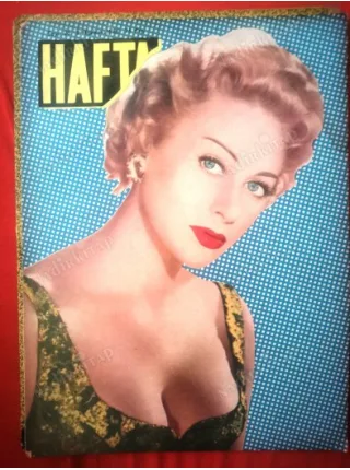 HAFTA 23/1956 Kapak Martine Carol,Güreş Müsabakaları,Süreyya Pehlevi İstanbulda,Bombay Cinsiyet Esirleri