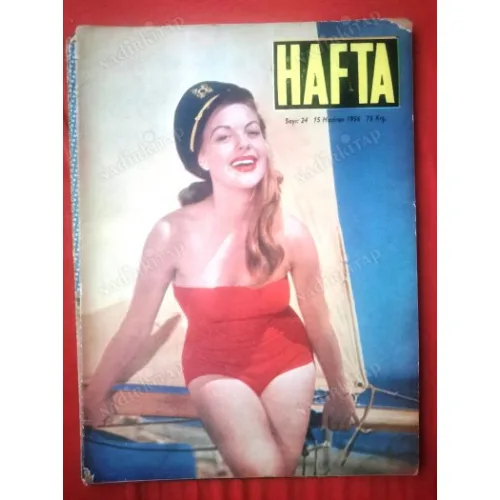 HAFTA 24/1956 Kapak Ann Hughes,Mehter Takımı,Ölümü Gören Adam,Başka Dünyalara Doğru