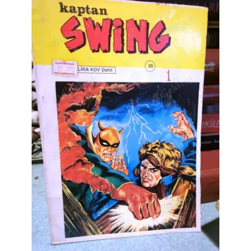 Kaptan Swing Atılım/Ertuğrul Ürer Sayı 25 Acımasız Av/Kızılderililerin Toprakları 15000 Lira (3/Son Seri/Büyük Boy)