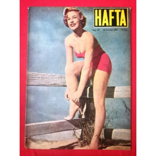 HAFTA 29/1956 Kapak Jill Adams,Kan Alış-Verişi,Moto-Ball,Soyunmak bir sanat olabilir mi Streep-Teaste,Kasten yangın çıkaranlar