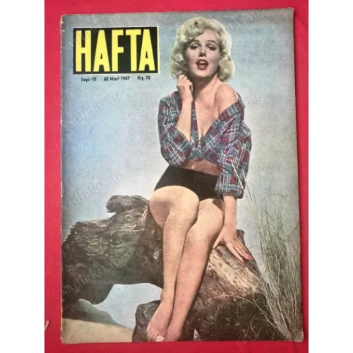 HAFTA 12/1957 Kapak Barbara Lang,jeanne D