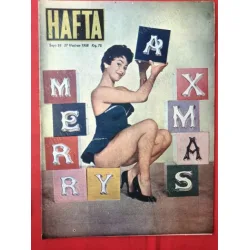 HAFTA 26/1958 Kapak Merry Axmas,Mucit Fuat Akduman,Kadınların 10 Büyük Hatası,Tam sayfa Gislaved Lastikleri HAFTA 26/1958 Kapak Merry Axmas,Mucit Fuat Akduman,Kadınların 10 Büyük Hatası,Tam sayfa Gislaved Lastikleri