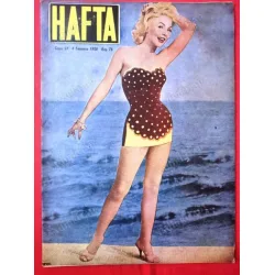 HAFTA 27/1958 Kapak Vesta Angeli,Şekip-Rana Tunç Sergisi,Balerin Tolga Tiğin,Mesut Ailenin Sırrı,Tam sayfa Gislaved Lastikleri HAFTA 27/1958 Kapak Vesta Angeli,Şekip-Rana Tunç Sergisi,Balerin Tolga Tiğin,Mesut Ailenin Sırrı,Tam sayfa Gislaved Lastikleri