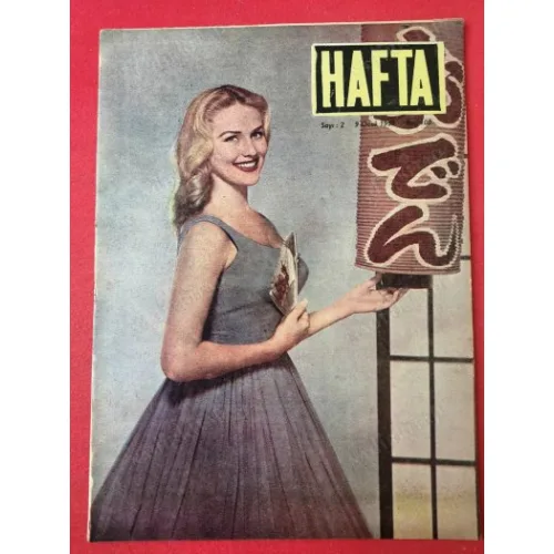 HAFTA 2/1959 Kapak Young Ideas,Semt Fenerbahçe,Nato Ethem Menderes,Anadoluda Eski Türk Boyları,Ponti-Loren Çifti,Japon Kadını,Söyleşi Bardot,İstanbul