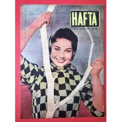HAFTA 4/1959 Kapak Andra Martin,1959da Neler olacak,Türk Bandosu Mehter,James Dean HAFTA 4/1959 Kapak Andra Martin,1959da Neler olacak,Türk Bandosu Mehter,James Dean