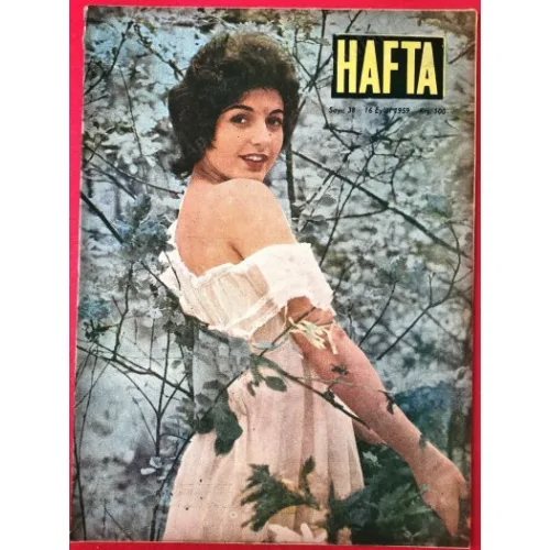HAFTA 38/1959 Kapak Julia Harding,Rakı yapımı,Epiktetos,Kastamonu,Okuma Davamız,GS İsmail Top asıl kafayla oynanır,Turgay Kaptan