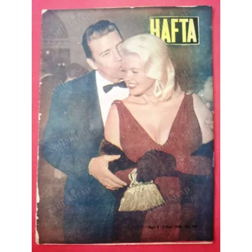 HAFTA 9/1960 Kapak Jayne Mansfield,Haydi Maça,Şehzadebaşında Sinema,Kemani Mustafa Sunar,