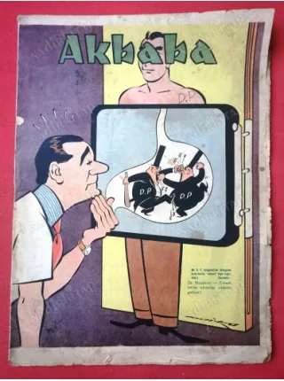 Akbaba 392/1959 Adnan Veli,Yaşar Özen,Kenan Akıncı,Cafer Zorlu,Nehar Tüblek,Vedat Saygel,(Zeki) Beyner,Yapı Kredi/İş Bankası Tam Sayfa Reklam