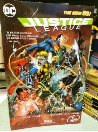 DC Justice League Cilt 3 Atlantis Tahtı (Büyük Boy)