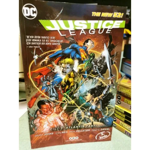 DC Justice League Cilt 3 Atlantis Tahtı (Büyük Boy)
