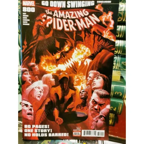 MARVEL Amazing Spider-Man #800 GO DOWN SWINGING 80 Pages,One Story (Alex Ross Regular Cover)