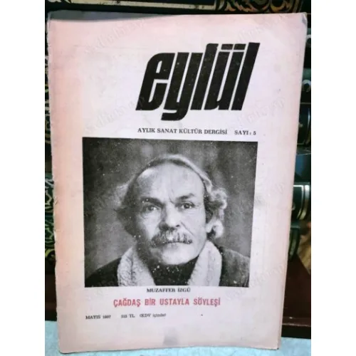 Eylül 5/1987 * Muzaffer İzgü Kapak / Usta ile Söyleşi * Şiirin İşlevi ve İdeoloji * 80