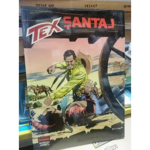 Tex (Teks) Maceraperest Çizgiler Sayı 143 * Şantaj (204 lük seri) Shrinkli Ambalajında YENİ