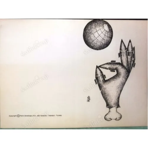 Fethi Develioğlu Karikatür Kartpostal (17.5 x 12.5 cm Katlanabilir)