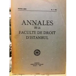 ANNALES de la faculte de droit d