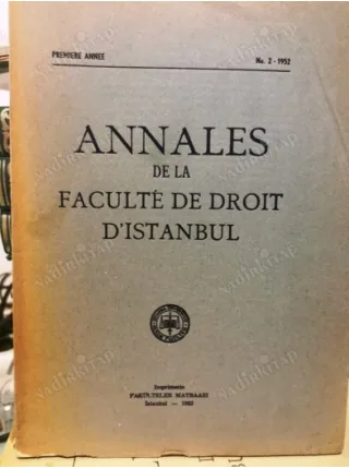 ANNALES de la faculte de droit d