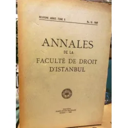 ANNALES de la faculte de droit d