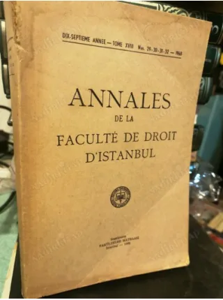 ANNALES de la faculte de droit d