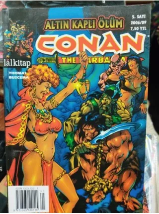 Conan The Barbarian * Lal * Sayı 5 Altın Kaplı Ölüm * Tam Macera Kuşe Baskı Renkli