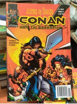 Conan The Barbarian * Lal * Sayı 6 Ateş ve İblis * Tam Macera Kuşe Baskı Renkli