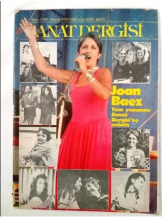 Milliyet Sanat 179/1987 Söyleşi Joan Baez,Nobel 1987 Brodsky/Çev Talat Halman,