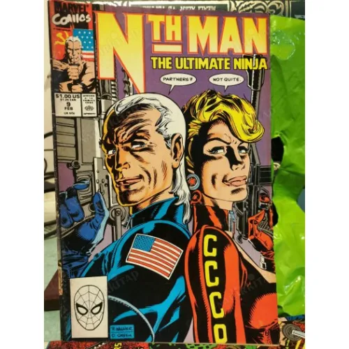 Marvel Nth Man Vol 1 # 9 February, 1990 Level 1, Extra Lives, 0