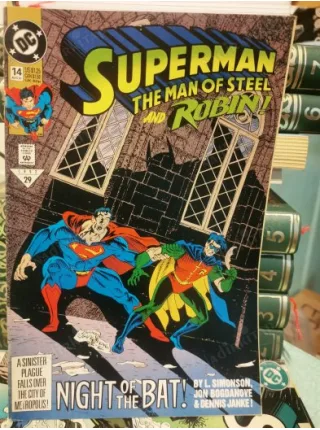 DC Superman: The Man of Steel and ROBIN Vol 1 # 14 August, 1992 Night Moves
