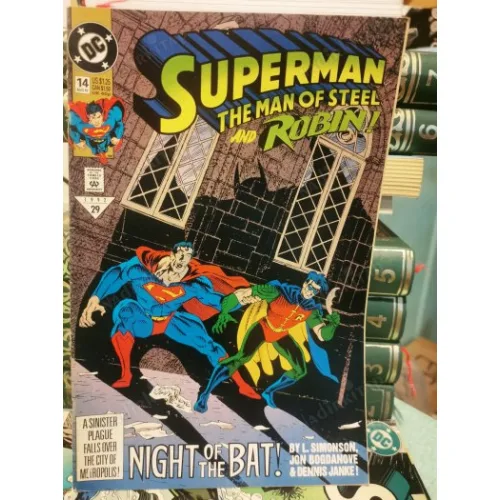 DC Superman: The Man of Steel and ROBIN Vol 1 # 14 August, 1992 Night Moves