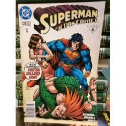 DC Superman Action Comics Vol 1 # 724 August, 1996 Losing Brawl! DC Superman Action Comics Vol 1 # 724 August, 1996 Losing Brawl!