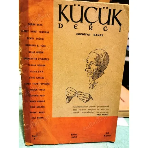 Küçük Dergi Edebiyat - Sanat 6/1952 Benk, bilge Karasu, HAldun Taner, Altın Güzeldır/Tanpınar, Başaran, Baybars vb.