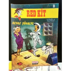 Red Kit Luck Luke Milliyet Sayı 21 Beyaz Şövalye (Büyük Boy)
