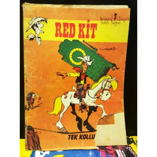 Red Kit Luck Luke Milliyet Sayı 7 Tek Kollu Haydut (Büyük Boy)