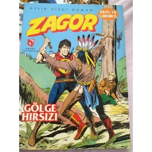 Zagor Aksoy Sayı 10 * Gölge Hırsızı (15 lik Seri, Büyük Boy)