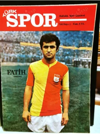 Türk Spor 33/1976 Kapaklar Fatih Terim - RizeSpor -Kahraman Kartaloğlu (Bjk), Poster Zonguldakspor , KağıtSpor İzmit Seka, Hüseyin Tok