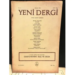 Yeni Dergi 123/1974 Suç ve Ceza/Carr, BEhçet Necatigil, İlhan Berk, Kankıran/Eloğlu, Felsefenin Türkçe Boyutları/Adnan Onart