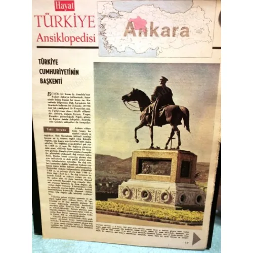 Hayat Türkiye Ansiklopedis Ankara Başkent, Anıt-Kabir, Anakara Tarihi, Ulus Meydanı, Ankara Kalesi