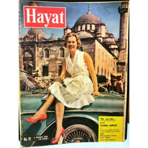 Hayat 91/1958 Pariste Kadir gecesi-Washingtonda Bayram Namazı, Harem Hayatı/Uluçay, 2. Anafarta Savaşı, Güreşçiler Sofyada