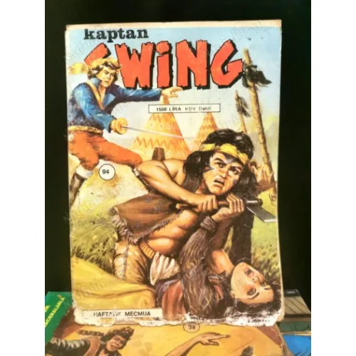 Kaptan Swing Atılım/Ertuğrul Ürer Sayı 94 Canavar Albay Haftalık Mecmua 1500 Lira