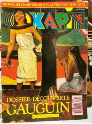 Okapi 442/1990 Balhi, Gauguin, Tahiti, Eugene Guillevic, Samantha 2,