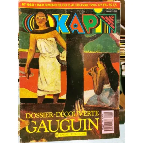Okapi 442/1990 Balhi, Gauguin, Tahiti, Eugene Guillevic, Samantha 2,