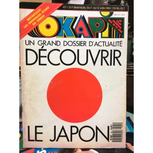Okapi 421/1989 Tennis Sabatini,Graf,Agassi, Japon, Brice Lalonde, Naturels de France, Histoire Vraie, Riviere Fantome