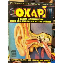 Okapi 372/1987 Aves les Paysans Des Andes, Oreille, Nemo Le Capitaine Vengeur, Claude Lacroix
