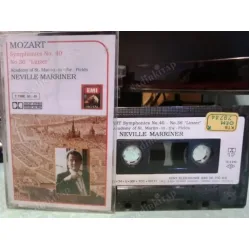 Mozart Symphonies No 40 & 36 Linzer NEVILLE MARRINER EMI / Kent Bandrol-Kartonet Tam Kaset