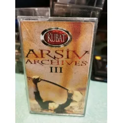 Kubat Arşiv (Archives) III Türk Halk Müziği Bay Müzik / Plaksan Bandrol-Kartonet Tam Kaset (Ambalajında Yeni)