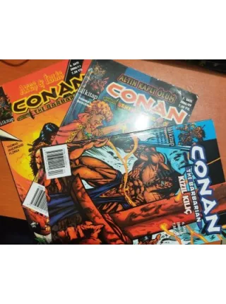 Conan The Barbarian * 1 - 2 - 3 - 4 - 5 - 6 (Toplam 6 sayı) Renkli Kuşe Baskı