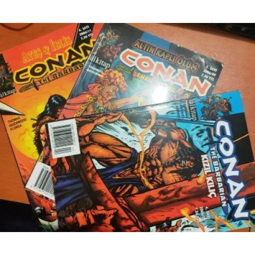 Conan The Barbarian * 1 - 2 - 3 - 4 - 5 - 6 (Toplam 6 sayı) Renkli Kuşe Baskı