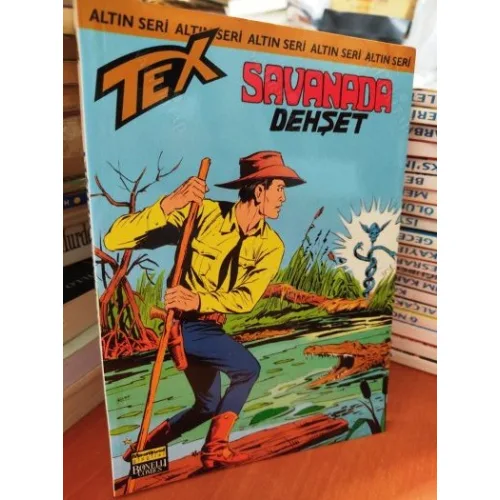 Tex (Teks) Sayı 93 SAVANADA Dehşet! (Altın Seri Tex Özel Kartlı 168 sayılık)