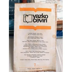 Yazko Çeviri 7 Konuşma Mehmet Fuat/Akşit Göktürk, Dublinliler/Murat Belge, Tercüme Bürosu/Azra Erhat, Ölüm ve Pusula/Selim İleri Yazko Çeviri 7 Konuşma Mehmet Fuat/Akşit Göktürk, Dublinliler/Murat Belge, Tercüme Bürosu/Azra Erhat, Ölüm ve Pusula/Selim İleri